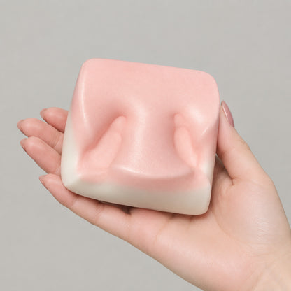 Squishy Double-Sided Sticky Rice Cake Pink Slow Rising Rice Cake Squishy Slow Rebound Cake Bread Stress Release Hand Relax Gift product visual 2