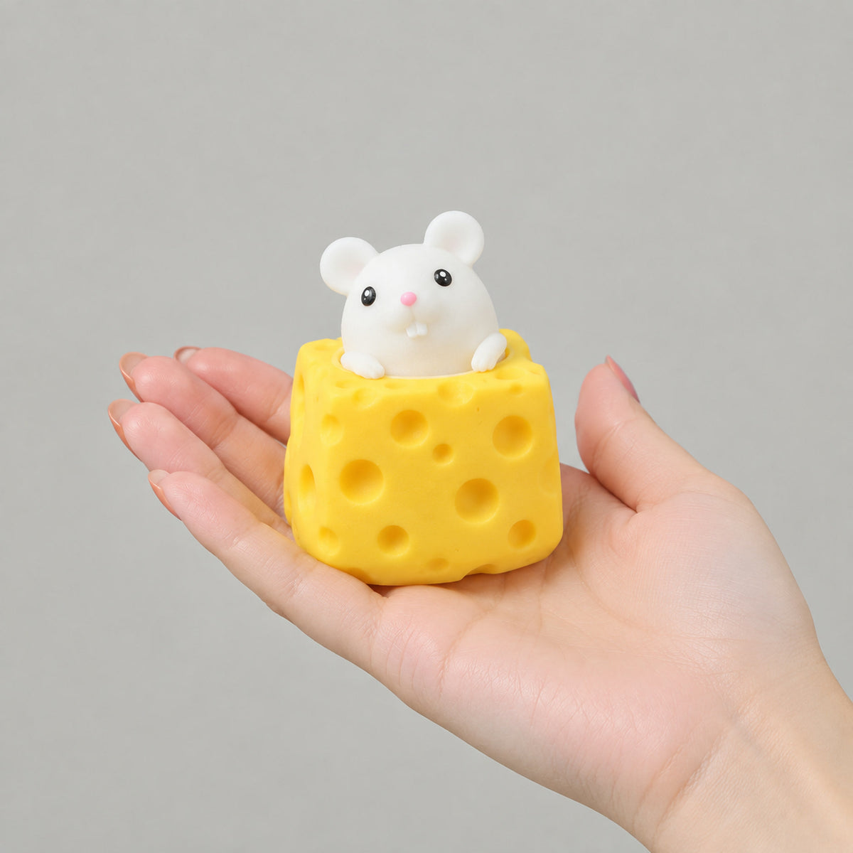 Pop Up Funny Mouse And Cheese Block Squeeze Anti Stress Toy Hide And Seek Figures Stress Relief Fidget Toys For Kids Adults product visual 2