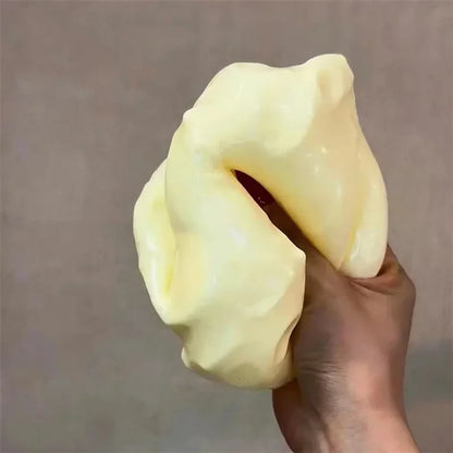 Genuine Vaseline Filled Giant Cheese Squishy Toy 1/3Pcs Soft Squeeze Stress Relief Ball Cute Cheese Shape Slow Rebound Fidget