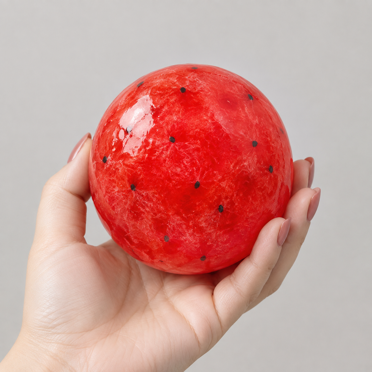 Handmade Watermelon Slushy Squishy Toy Soft Slow Rebound Stress Relief ADHD Squeeze Toy Realistic Fruit  Model Adult Gift product visual 2